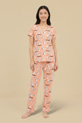 Snoopy Print Pajama Set